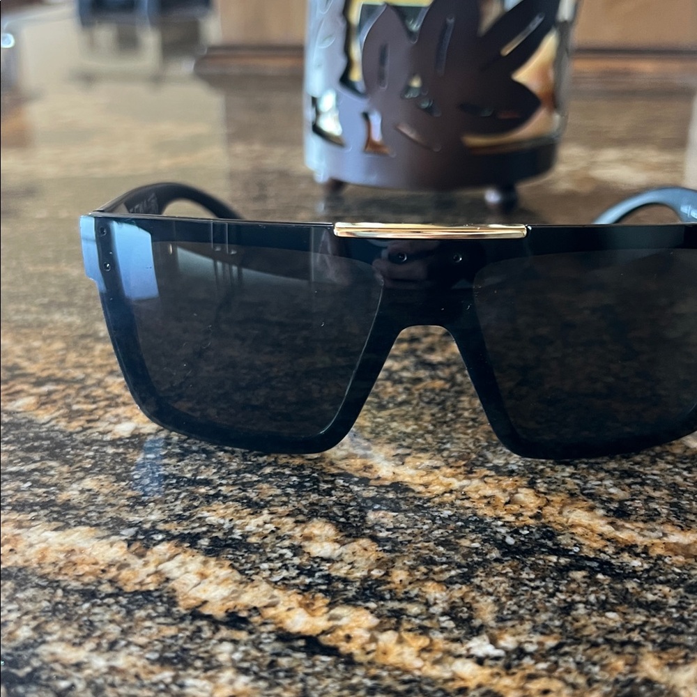 Heatwave ☀️ Black Sunglasses with Gold Accent